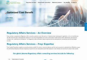 Regulatory Affairs, Regulatory Affairs Consulting Services - Freyr Provides global Regulatory Affairs services to the life science companies for their product development, registration, commercialization and launch of their products across the globe as per regional health Authority regulatory requirements.