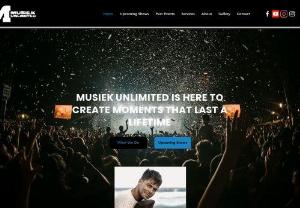 Musiek Unlimited - Musiek Unlimited is a full service, event management agency. We design, manage and deliver corporate, special and live music events. Our speciality is creating innovative and powerful in-person initiatives to achieve the objectives of our valued clients and their brands.