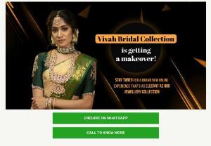 Wedding Bridal Jewellery for Rent in T Nagar - Vivah Bridal Jewellery Collections offers the wide range of Latest Collection Of Designer Fashion Jewellery like Necklaces, Earrings, Tikkas, Payals, Bangles, Oddiyanam and More. Get the divine and dazzling jewels to accentuate you neckline.