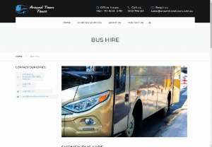 Bus Hire NSW - Around Town Tours - Our dedicated team offers pre-planned bus hire in NSW areas at very affordable prices for those who wish to travel with friends, colleagues, or classmates to different destinations. All of its vehicles are belted with lots of safety.