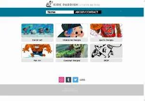Screenshot of Kirk Parrish - Illustrator and Designer