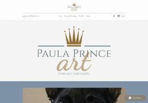 Paula Prince Art - Specialising in pet portraiture with a very high degree of realism and capturing the pet's true personalty. A very friendly service that also includes framing.