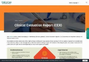 Clinical Evaluation Reports (CER) For Medical Devices - 