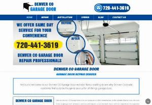 Denver CO Garage Door - Hello and welcome to our Denver CO Garage Door website! Keep reading to see why Denver Colorado residents find us to be the go-to source for all things garage door.