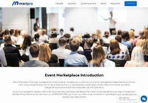 Event Management MarketPlace - Event Management MarketPlace
Online Marketplace
Lift Your Event Game with an Ecommerce Marketplace
Event Marketplace Introduction
MartPro provides a full event management market solution. It enables you to start your own event management market. Build your online store using next-generation e-commerce solutions from us. Developed for a wide variety of B2B + B2C e-commerce, we deliver comprehensive solutions that take the burden out of e-commerce.