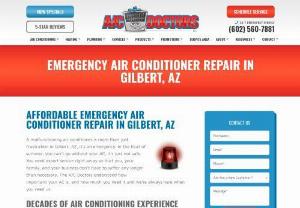 Gilbert, AZ Air Conditioner Repair - In Gilbert, AZ, air conditioner repair is not much of a problem if you contact AC Doctors. We provide all the commercial and residential AC repair services. AC Doctors have 20+ years of experience in the HVAC industry.Call 602-899-0408 to know more.