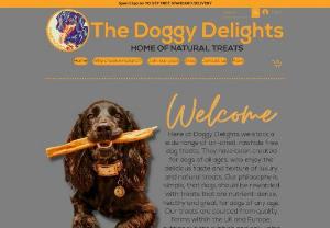 The Doggy Delights Ltd - Natural treats for dogs, small family run business based in Hull, East Yorkshire. All of our treats are sourced within the UK and are free from rawhide.