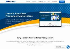 Freelancer Management System - Freelancer Management System
Launch Your Own Freelancer Marketplace
Get a customized freelancer marketplace platform developed for your online business.
Why Martpro For Freelance Management
MartPro is the only comprehensive solution for managing your freelancers that provides the software and services all in one place, making it easier for talent, brands, and retail businesses to connect.
Every day. Every hour. Every door.
�	Attract the excellent talent in the world