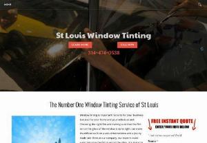 Window Tinting. Commercial. Residential. Auto. St Louis - Because of our many years of experience in tinting windows, here at St. Loiuis Window Tinting, you can count on our quality service. Our desire is to make sure that we deliver quality service and that you are protected from the UV rays. We use quality films to reduce heat and cold from entering your home,
your business, or even your car.�