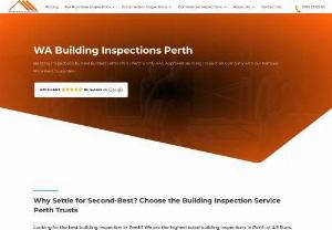 WA Building Inspections Perth - WA Building Inspections Perth
Price Beat Guarantee | Full Photo Comprehensive Reporting | Reports within 1 hour | Money Back Satisfaction Guarantee