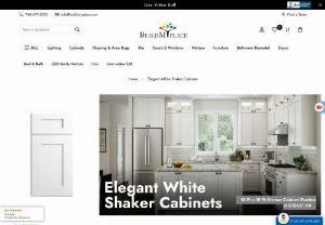 White Kitchen Cabinets - Elegant White - Bathroom Cabinets - Get ready to assembled white kitchen cabinets and vanity cabinets with 3 drawers in wall cabinet, tall cabinet with single and double door. RTA Shaker cabinet