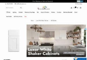 Tall Cabinets | Luxor White - BUILDMYPLACE - Get free shipping on qualified ready to assembled tall Cabinets or Buy Online tall Kitchen Cabinets Pick Up in Store today in the Kitchen Department of Buildmyplace.