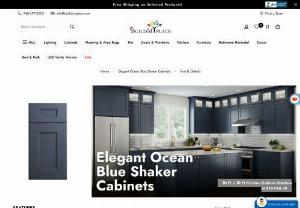 Trim & Details | Elegant Ocean Blue - BUILDMYPLACE - Get free shipping on qualified ready to assembled trim & detail Cabinets or Buy Online trim & detail Kitchen Cabinets Pick Up in Store today in the Kitchen Department of Buildmyplace.