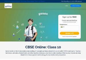 Geneo In - NCERT Class 10: Geneo provides online coaching classes for Maths, Science, English & Social Science for Class 10 CBSE students. Get the syllabus, textbooks & all the other study material right from chapter 1 here at Geneo.