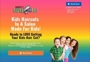 Sharkey's Cuts for Kids | Best Kids Hair Salon Near Me | Kids Haircuts Lake Forest - Sharkey's Cuts for Kids is one of the best Kids Haircuts, Hair Salons in Lake Forest. Each Haircut Includes: A clean, sanitized, safe, stress-free environment, A perfect wash, cut and style, Video Games, Cartoons, Fun Cars, Minicures, Balloons, Lollipops & more! At Sharkey's, every haircut comes with video games, Disney + or Netflix, Minicures, Lollipops, and a Balloon! It's always a great day at Sharkey's Cuts for Kids!