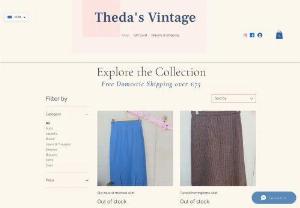Thedas Vintage - High Quality 1930's to 1990's, hand picked Women's vintage clothing and accessories online store.