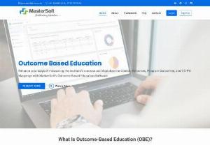 OutcomebasedEducation - Assess, analyze and map student's success with MasterSoft's Outcome Based Education Software. Conduct regular evaluation, generate attainment reports, and map the success rate with an automated system. Map course outcomes, program outcomes, and students' performance with high efficiency and ease.