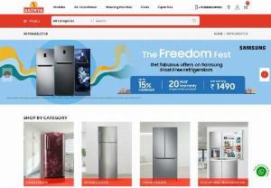 Buy Refrigerator Online on EMI Offers at Sathya.store - Looking for top branded refrigerators offer on EMI? Buy now online from top brands like Whirlpool, KitchenAid, LG, Samsung, Panasonic and other more brands at the best price now on low cost EMI.

Get benefited from our wide varieties of refrigerators, home delivery, great offers only at Sathya.store Browse the best refrigerator online that fits your...