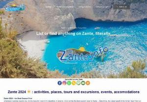 zante - zakynthos - Zante ☀️ : best places, tours excursions activities, events, accomodations and business directory