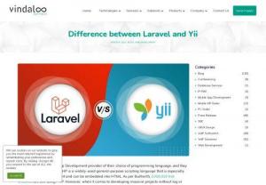 Difference between Laravel and Yii - Vindaloo Softtech - Yii and Laravel are two exemplary PHP frameworks for web development. Learn the key differences between Yii vs. Laravel & choose the correct one.