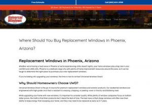 Replacement Windows in Phoenix, Arizona - Whether we're having a heat wave in Phoenix or we're experiencing chilly desert nights, your home windows play a big role in your comfort and utility bills. Phoenix is a relatively large city with plenty of home improvement resources around the area, so it can be tough to determine the right place to purchase your new replacement windows.