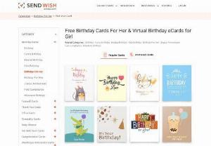 Birthday Cards For Her - Check the Customizable and Personalized Birthday Cards For Her. You will get the option to add photos, personalize text, or add some special message as per the occasion.