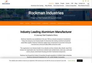 Carbon composites and Alloy Wheels Manufacturers In India - Rockman Industries has been into Aluminium Die Casting, alloy wheels, Auto chain manufacturing, carbon composites, & more since a 4 decade in Ludhiana, Haridwar, Bawal, Mangli, Chennai, Halol, and Tirupati