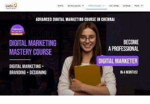 Web D School - Our Digital Marketing course has been designed in a very comprehensive manner & it comprises of every single channel & their components covered.
In a nutshell, our Digital marketing institute in chennai teaches everything you need to know about digital marketing.