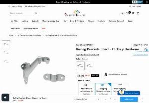 Railing Brackets 3 Inch - Hickory Hardware - buildmyplace offers Railing Brackets 3 Inch, wall mounted handrail and many more with different sizes and design. Buy Hickory hardware Products Here
