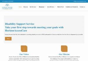 Disability Support Services Melbourne | Horizon Access Care - Need disability support services in Melbourne? We provide comprehensive disability services in line with your NDIS Plan. Call us on (03) 93946324