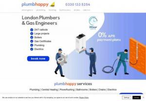 Plumbhappy - We are plumbhappy, a team of professional Plumbers and Gas Engineers serving London. Appointments and Emergency calls outs 24/7. You can be plumbhappy today!