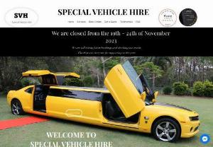 Special Vehicle Hire - At Special Vehicle hire we offer our Transformer Bumblebee Stretch Limo Chevy Camaro for 1hr parties to Weddings and all day hire as needed