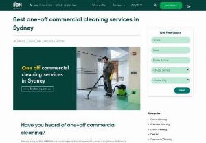 Best one off commercial cleaning services in Sydney - Almost every janitor will fall short in one area or the other when it comes to cleaning their entire business premises. This is when you hire a professional for a one-off commercial cleaning service. The range of requirements here can be anything from a general cleaning routine to something as niche as high-rise window cleaning or carpet cleaning.