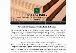 Boards India - Manufacturer of Plywood Sheets, Particle boards etc