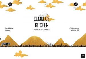 CUMULUS KITCHEN - Cumulus Kitchen is a food delivery brand. We hope to find our place in the magnificent Himalayas through the story of food. Since we have a deep passion for fine culinary craftsmanship, all we wish for is when you draw food from a package it let you paint your heart with a song of intoxicating flavours.
