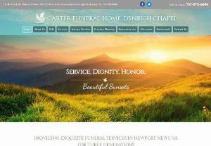 Carter Funeral Home - Denbigh Chapel - Address: 251 Richneck Rd, Newport News, VA 23608, USA ||
Phone: 757-872-6696 ||
Fax: 757-874-4988