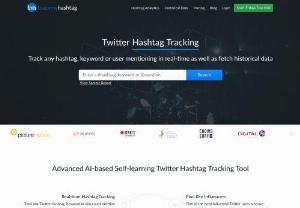 Hashtag Tracking Tool for Twitter - Hashtag tracking with advanced AI based self-learning Twitter tool to create better social media strategies. Now subscribe for a free Hashtag analytics trial.