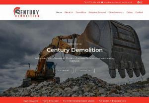 Century Demolition Ltd - Century Demolition Ltd provides Demolition, Asbestos removal and Site Clearance throughout the UK. With over 50 years of experience in the demolition industry, our team have been involved in a variety of different demolition projects across Bishop Auckland, County Durham & the North East.