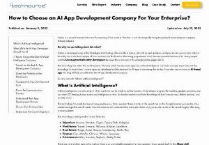 How to Choose the Right AI App Development Company? - Planning to develop an app? Why not have an Artificial Intelligence app to ensure the success of your business? AI is the future of technology. So, don't miss the chance to have an app with this technology. How to hire AI developers for a strong online presence? Here are the simple ways & some excellent AI app examples from different sectors. This blog offers you 7 tips to hire the best AI app development company. Furthermore, some AI app examples to give you an idea for app types.