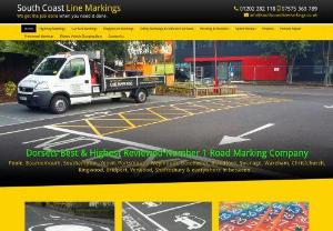 Car Park Line Marking Poole - South Coast Line Markings is a family run business providing professional and excellent quality white line painting and coloured markings for highways, car parks, industrial estates, driveways, cycle ways, and school playgrounds. Some of the services they provide include: new lines, re-marking old fade lines, removals, health & safety markings, bespoke logos & designs, and more.