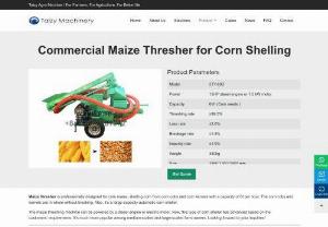 Maize Thresher - it's a large-capacity automatic corn sheller. The maize threshing machine can be powered by the diesel engine or electric motor. Now, this type of corn sheller has advanced based on the customers' requirements. It's much more popular among medium-scaled and large-scaled farm owners. Looking forward to your inquiries!