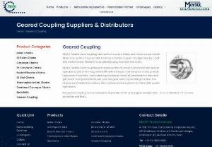 Geared Couplings Supplier Distributor in India - We are a highly proficient Geared Couplings Supplier Distributor flexible gear that improves the fit, resulting in smoother & quieter operations, offers long service life.