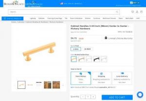 Cabinet Handles 3-3/4 Inch (96mm) Center to Center - Hickory Hardware - buildmyplace offers Cabinet Handles 3-3/4 Inch (96mm), Cabinet handle, knob and many more with different sizes and design. Buy Hickory hardware Products Here