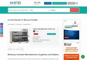 Mortuary Chamber Manufacturers, Suppliers, and Dealers in India - Are you looking for Mortuary Chamber providers, Hospital Product Directory is the place to find one. We provide the list of Mortuary Chamber Manufacturers, Suppliers & Dealers, with a variety of related healthcare products and services on the Hospital Product Directory.