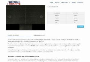 Absolute Black Granite floor Tiles Price | British Granite - British Granite presents absolute black granite tile for walls & floors which comes in a high-density black finish with a wide range of floor & wall tiles.
