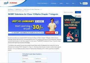 NCERT Solutions for Class 12 Maths Chapter 7 Integrals - Free Download - NCERT Solutions for Class 12 Maths Chapter 7 - Integrals solved by Expert Teachers as per NCERT (CBSE) Book guidelines. All Integrals Exercise Questions with Solutions to help you to revise the complete Syllabus and Score More marks.