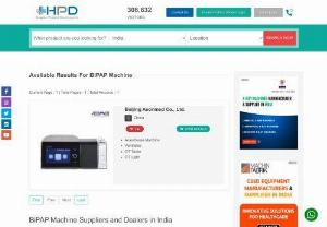 BiPAP Machine Suppliers | BiPAP Machine Dealers | HPD - Hospitals can browse our Hospital Product Directory for the products and services they need. Organized by categories, our directory allows you to quickly find the BiPAP Suppliers you are looking for.
