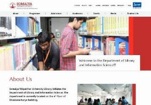 Best college for masters in Library and Information Science - Somaiya vidyavihar university is one of the Best colleges for master's in Library and Information Science in India.