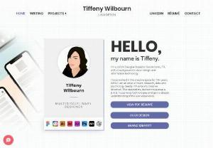 Tiffeny Wilbourn - As a visual designer, I find balance in the intersection of color, typography and space. Those visual elements are key to creating intuitive interactions for your customers and bring your brand to life.