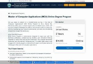 Online Master of Computer Application (MCA) from GNDU - Pursue Online Master of Computer Application (MCA) degree course from GNDU Online. Get all the details of the online mca degree and its fees structures contact us.